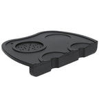 Silicone Coffee Tamper Pad Anti Slip Soft Tamper Mat Heat Resistant Corner Tamping Mat for HomeBlack