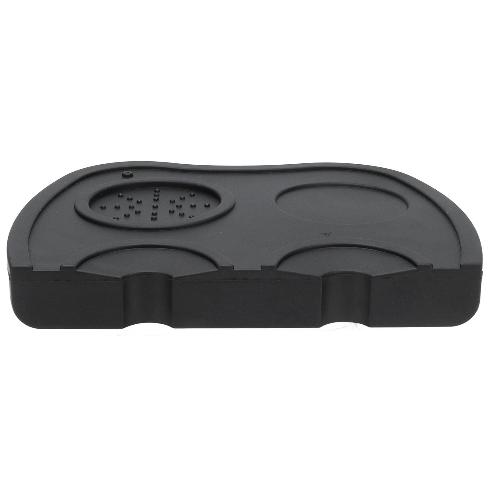 Silicone Coffee Tamper Pad Anti Slip Soft Tamper Mat Heat Resistant Corner Tamping Mat for HomeBlack