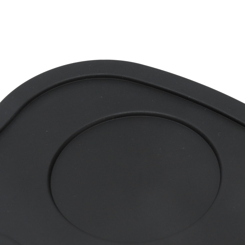 Silicone Coffee Tamper Pad Anti Slip Soft Tamper Mat Heat Resistant Corner Tamping Mat for HomeBlack
