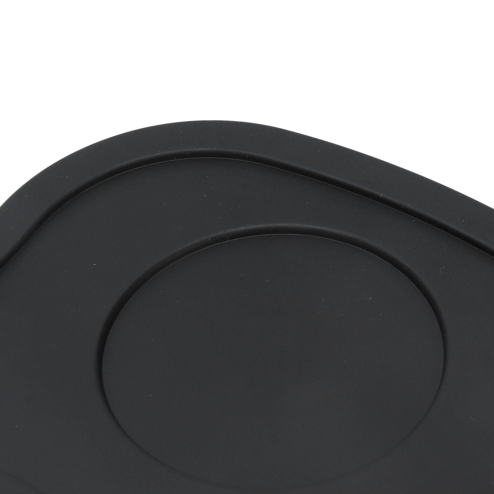 Silicone Coffee Tamper Pad Anti Slip Soft Tamper Mat Heat Resistant Corner Tamping Mat for HomeBlack