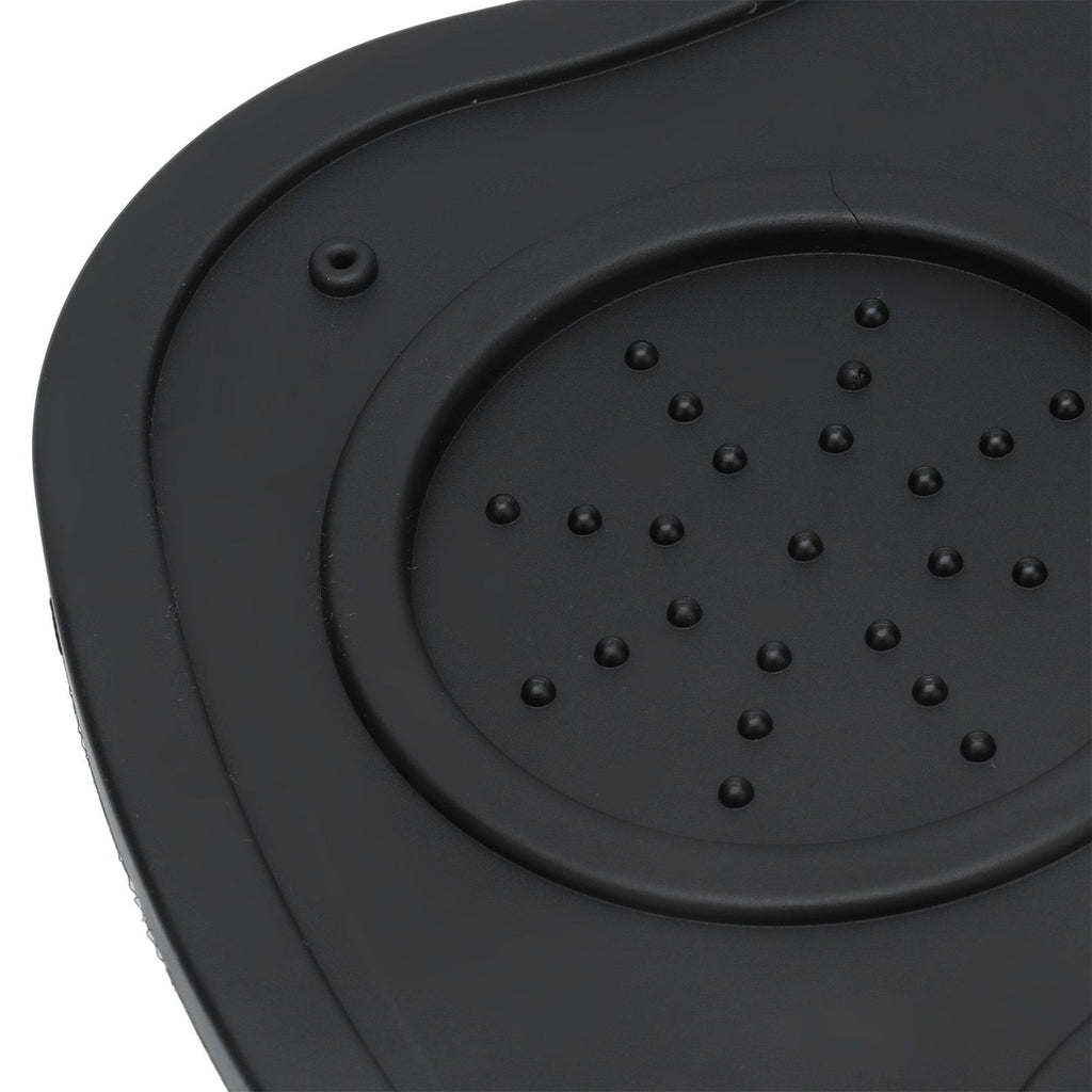 Silicone Coffee Tamper Pad Anti Slip Soft Tamper Mat Heat Resistant Corner Tamping Mat for HomeBlack