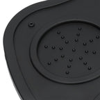 Silicone Coffee Tamper Pad Anti Slip Soft Tamper Mat Heat Resistant Corner Tamping Mat for HomeBlack