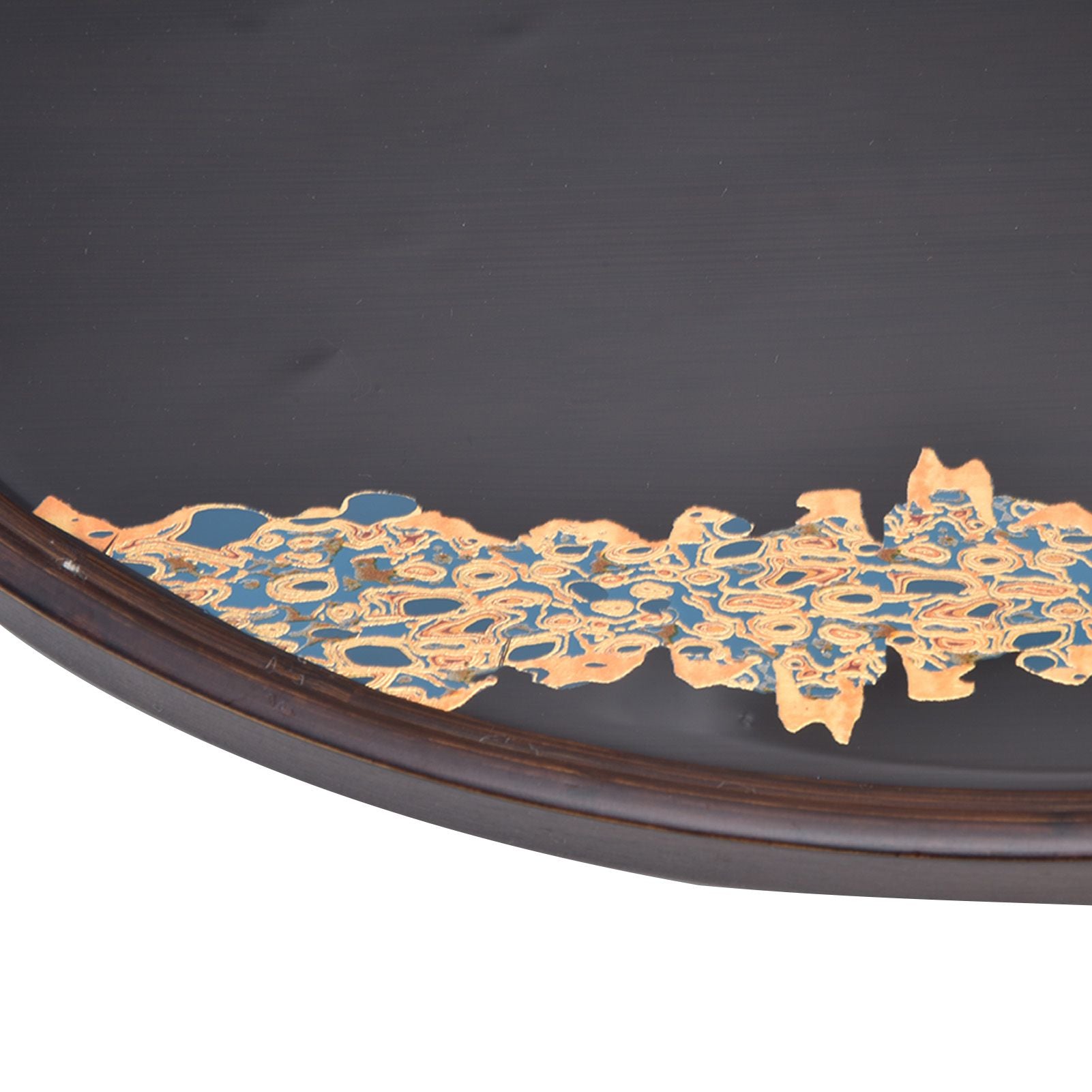 Bamboo Tea Tray Japanese Simple Novel Beautiful Resin Walnut Tea Tray for Home UseOval S