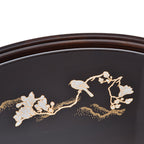 Bamboo Tea Tray Japanese Simple Novel Beautiful Resin Walnut Tea Tray for Home UseOval S