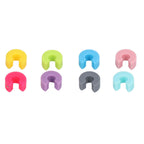 16PCS Mini Circle Silicone Wine Glass Marker Cup Identification Ring Recognizer Label