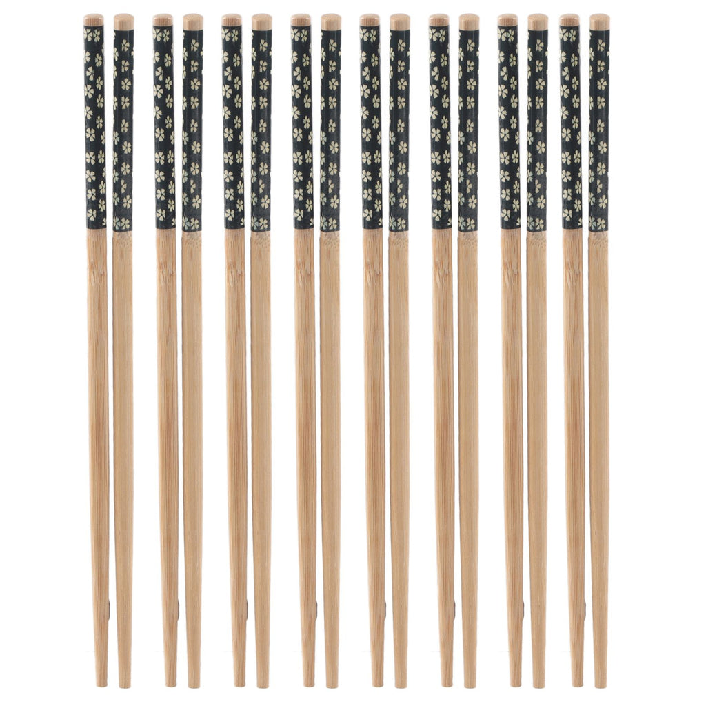 8 Pairs Bamboo Chopsticks Reusable Classic Japanese Style Chop Sticks Set for Home Restaurant