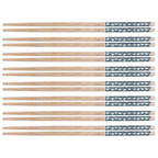 8 Pairs Bamboo Chopsticks Reusable Classic Japanese Style Chop Sticks Set for Home Restaurant