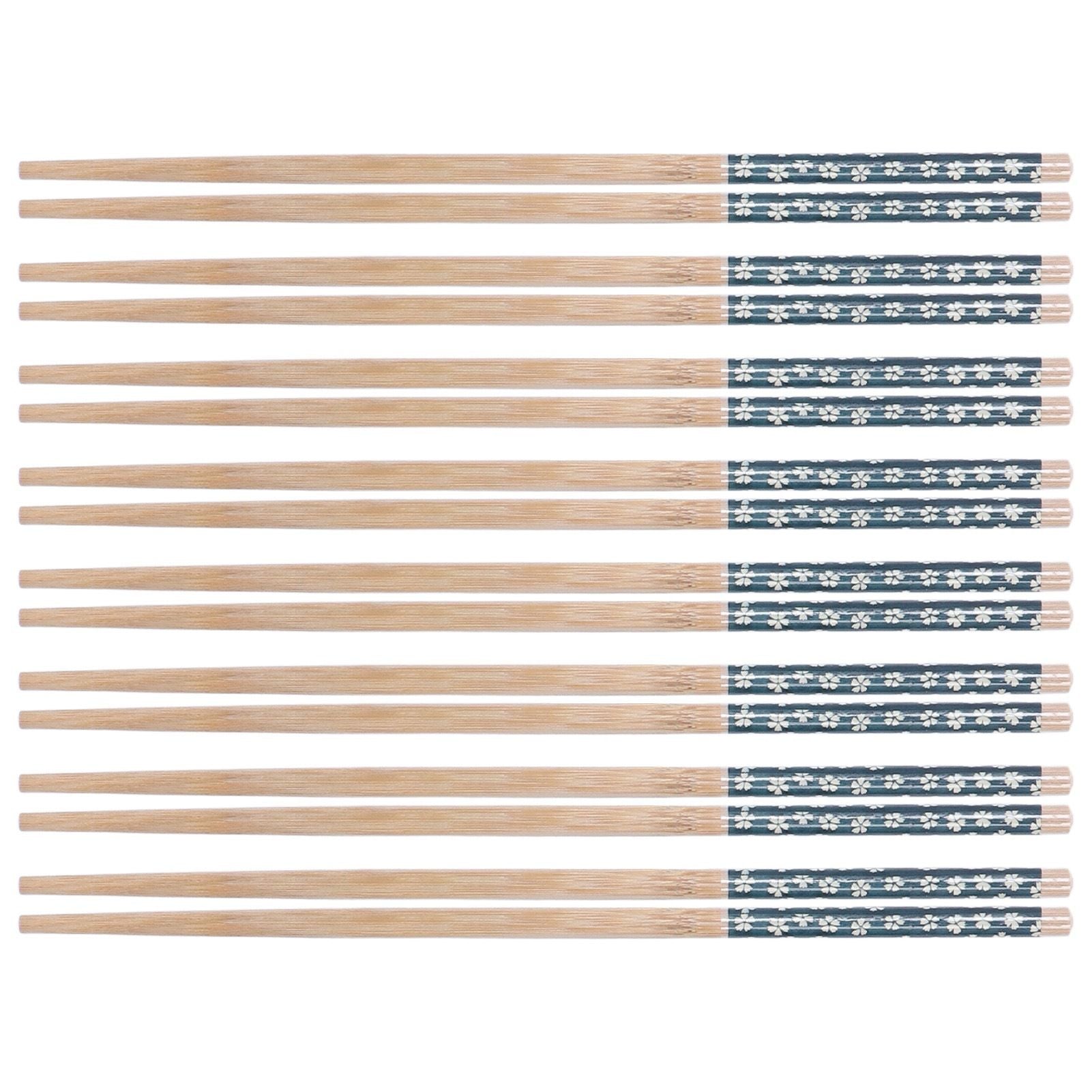 8 Pairs Bamboo Chopsticks Reusable Classic Japanese Style Chop Sticks Set for Home Restaurant