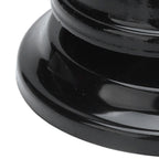 2Pcs Service Bell Exquisite Clear Sound Classic Shape Polishing Glossy Nonslip Base Call Bell for Hotel Restaurant HomeBlack
