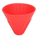 Silicone Coffee Dripper Portable Reusable Folding Coffee Filter for Travel Camping Office HomeRed