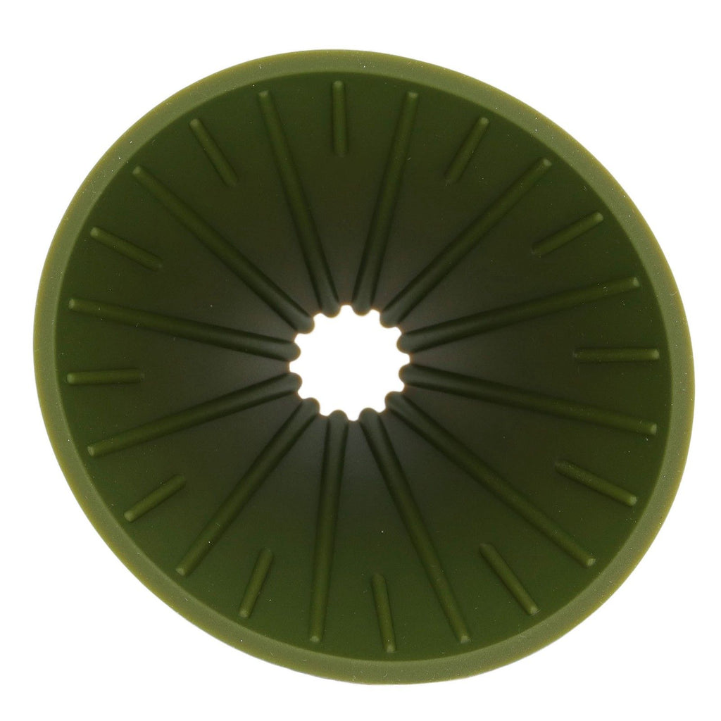 Silicone Coffee Dripper Portable Reusable Folding Coffee Filter for Travel Camping Office HomeGreen