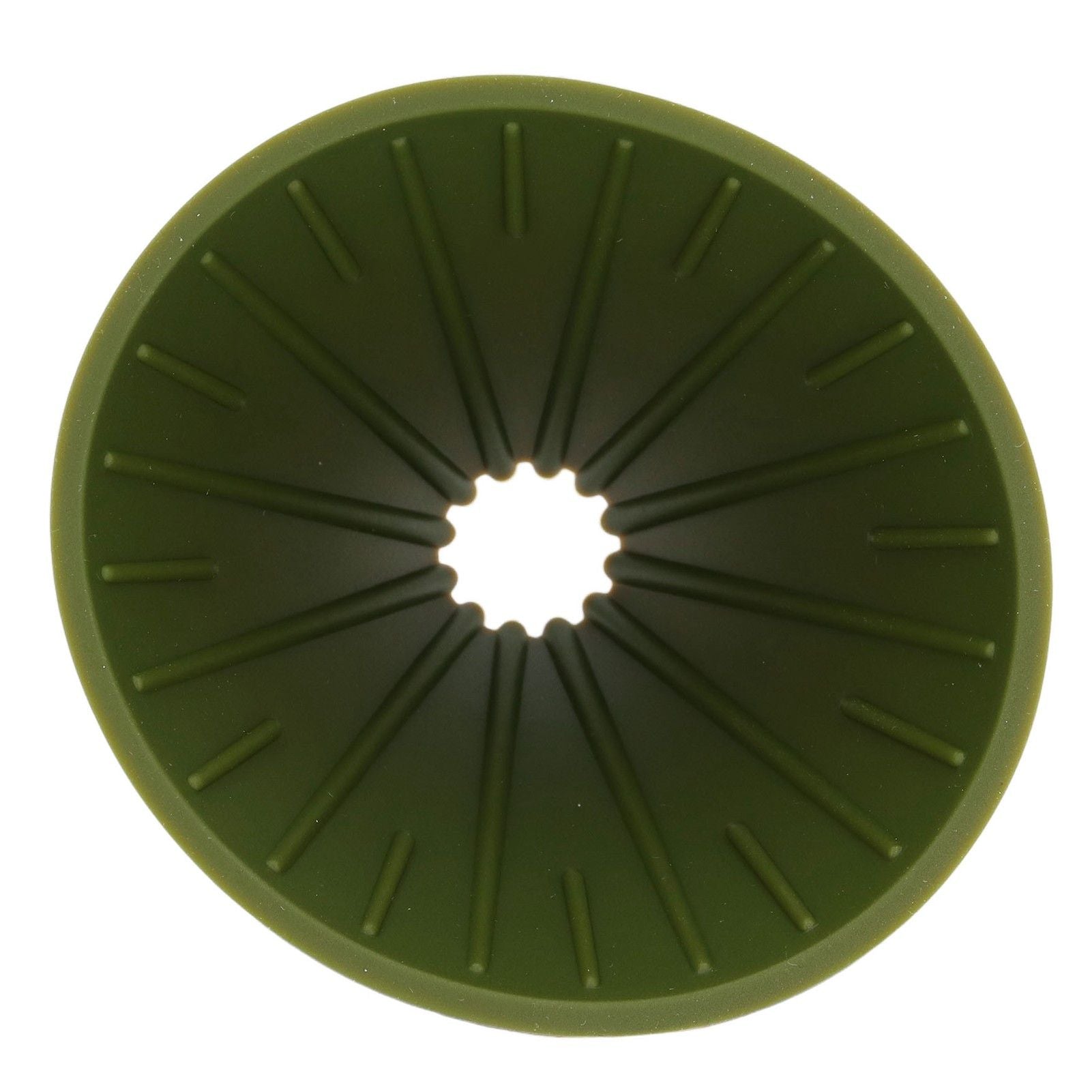 Silicone Coffee Dripper Portable Reusable Folding Coffee Filter for Travel Camping Office HomeGreen