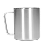 Stainless Steel Cup 300ml Capacity Double Layer Ergonomic Design Texture With Handle Coffee Mug