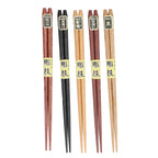 Chopsticks Set 5 Different Colors Natural Wood Antislip Design Feel Comfortable Chopsticks ReusablePointed Chopsticks