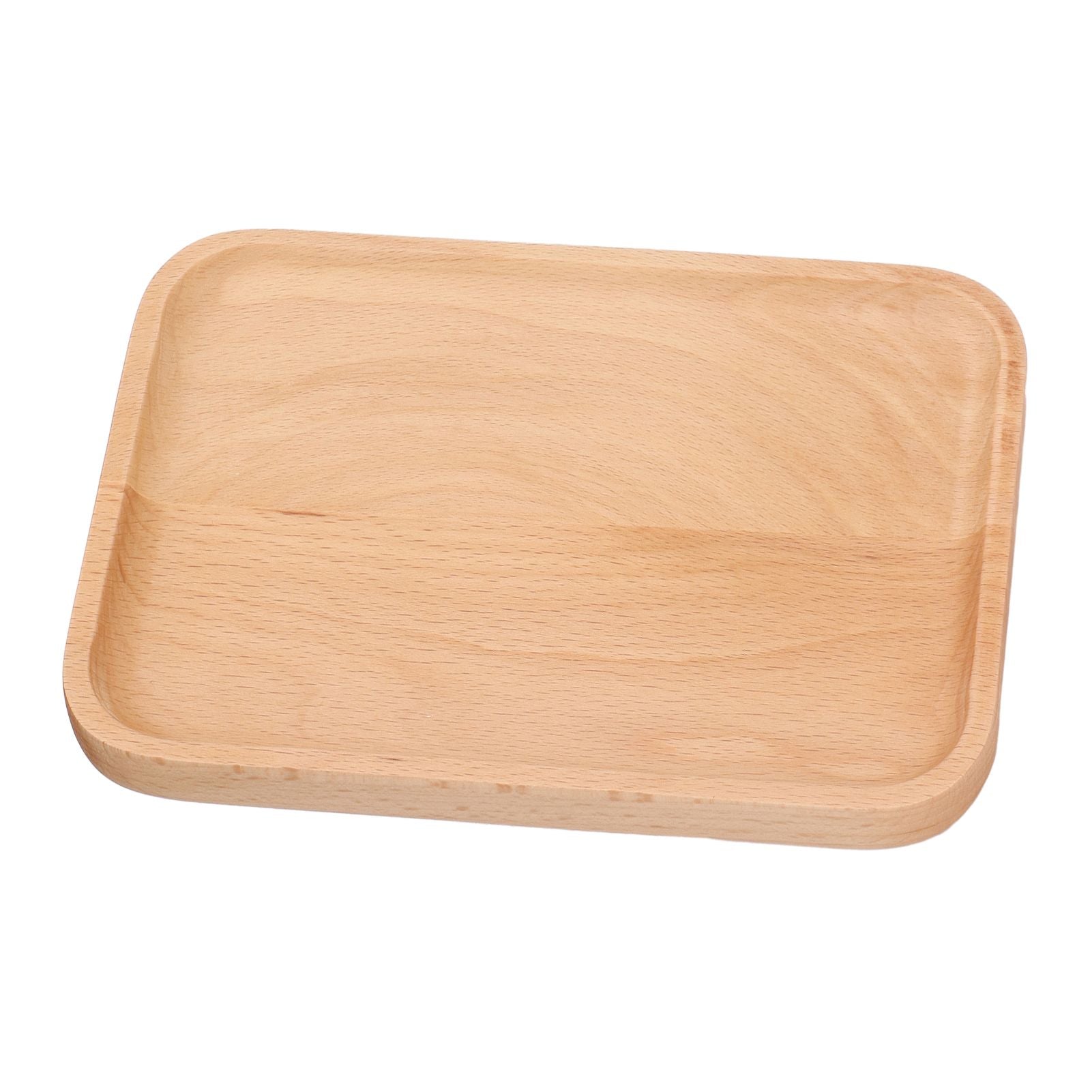 Wooden Rectangular Serving Tray Dinner Drink Food Snack Saucer Platter for Home Restaurants