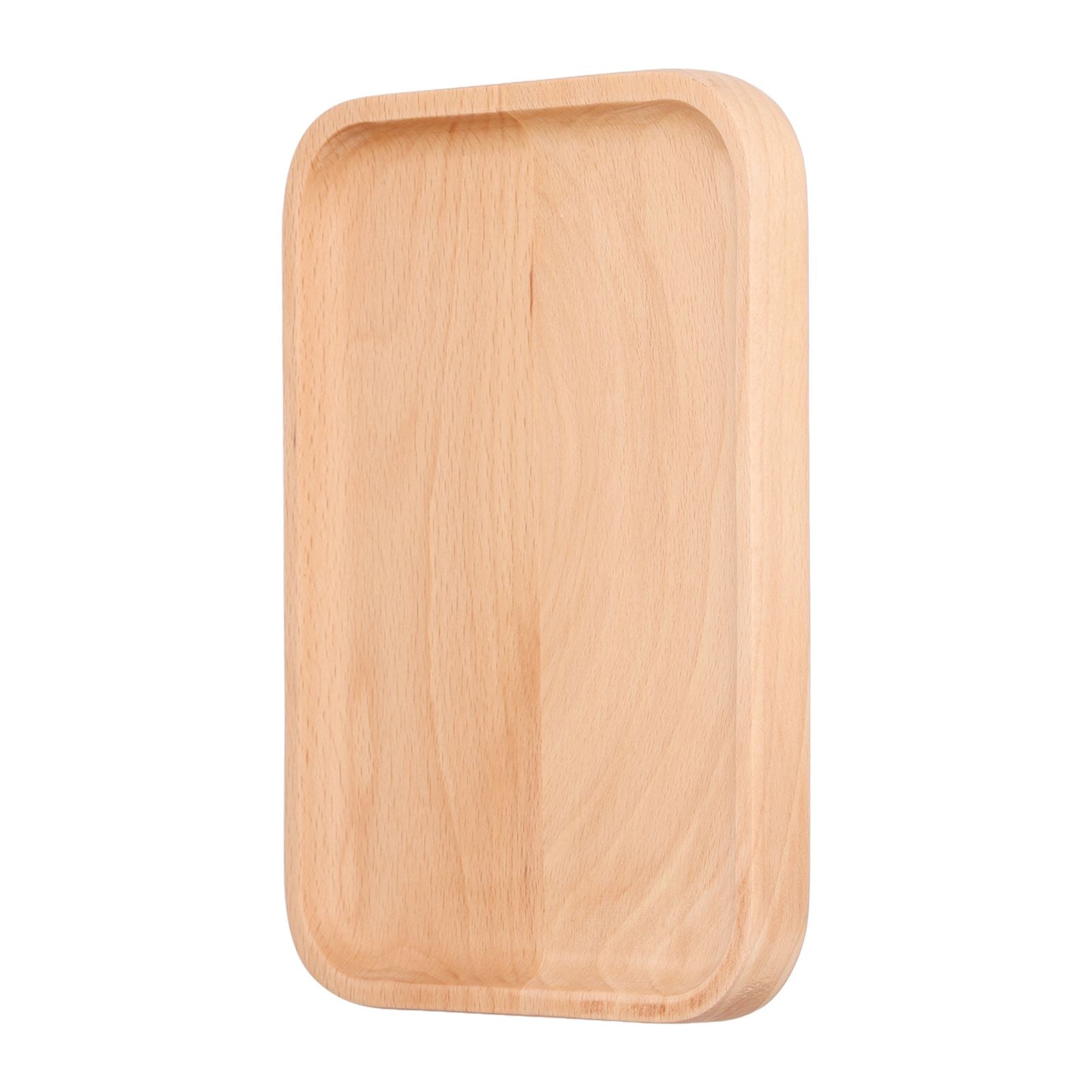 Wooden Rectangular Serving Tray Dinner Drink Food Snack Saucer Platter for Home Restaurants