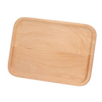 Wooden Rectangular Serving Tray Dinner Drink Food Snack Saucer Platter for Home Restaurants