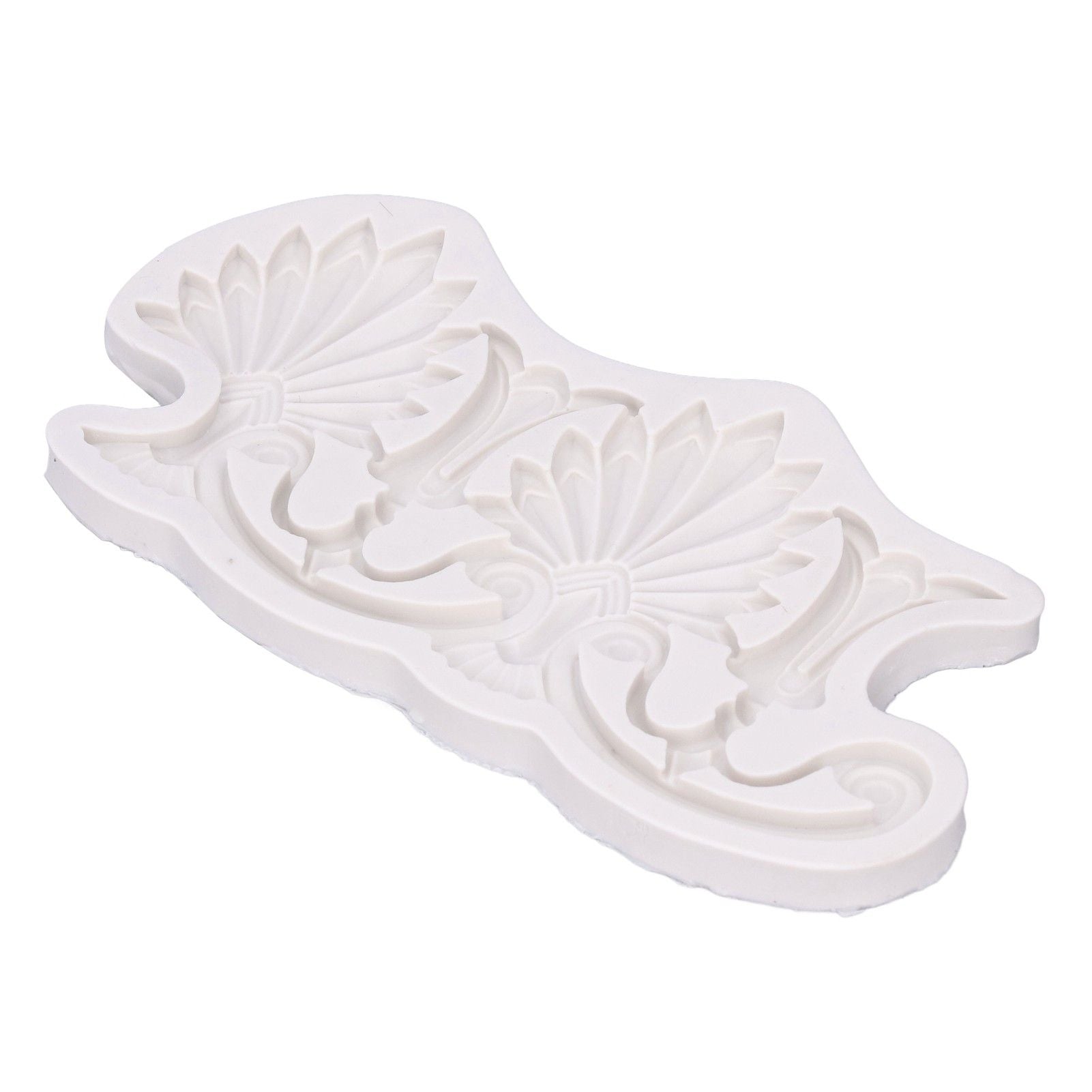 Cake Border Silicone Mold European Retro Pattern DIY Gray Nontoxic for Clay Resin Chocolate