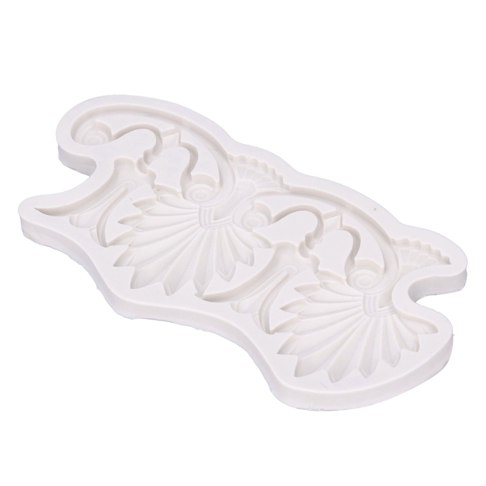Cake Border Silicone Mold European Retro Pattern DIY Gray Nontoxic for Clay Resin Chocolate