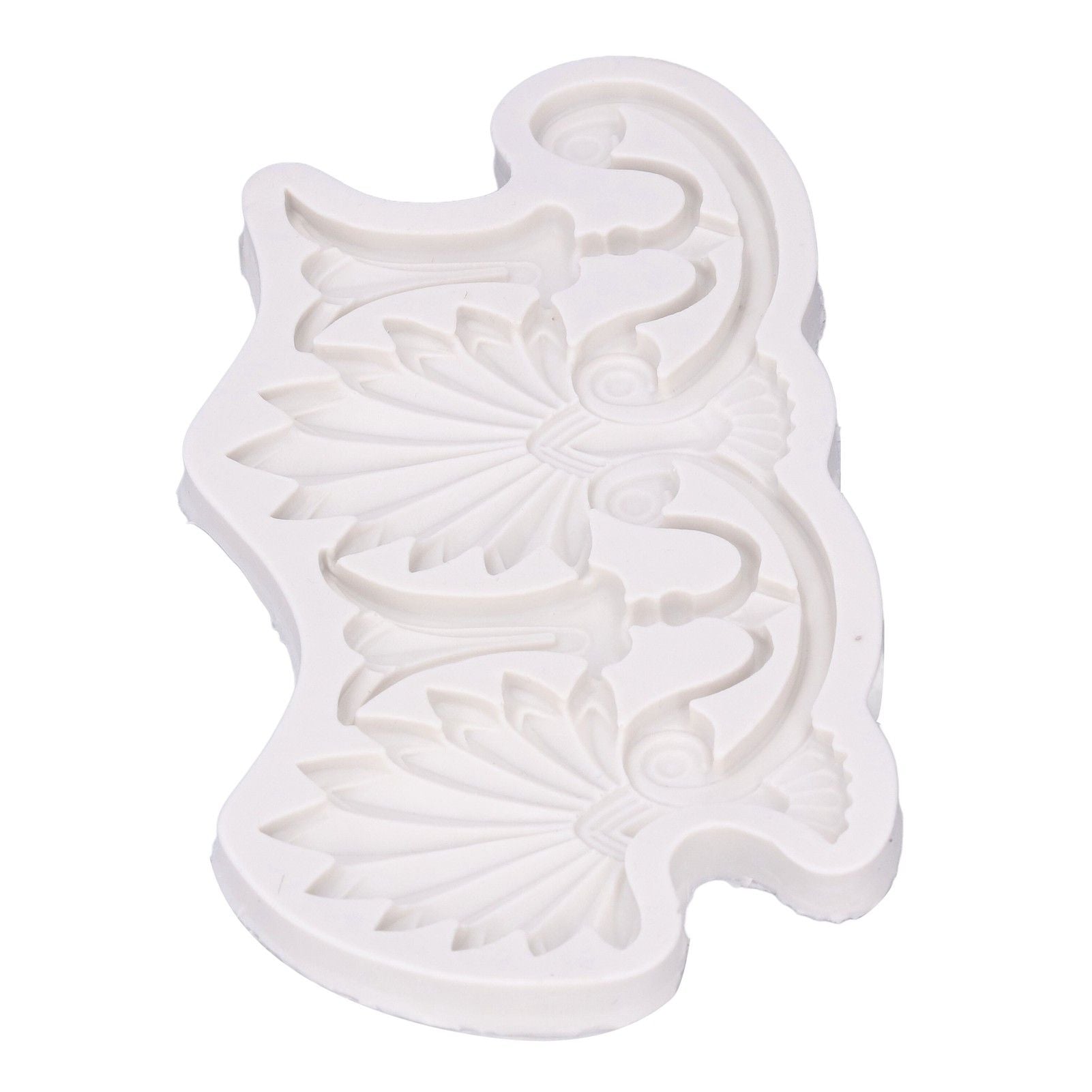 Cake Border Silicone Mold European Retro Pattern DIY Gray Nontoxic for Clay Resin Chocolate