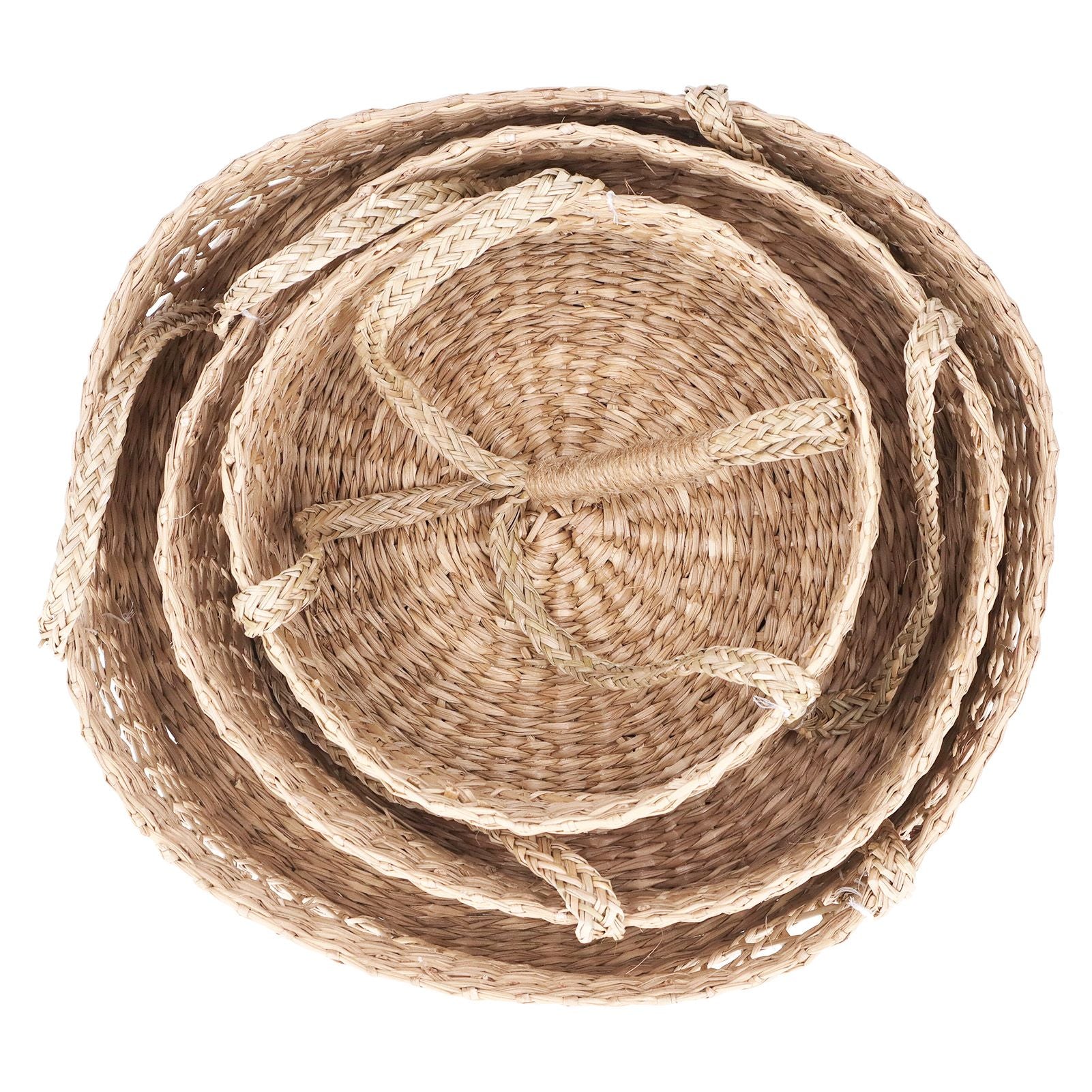 Hanging Fruit Basket Rattan 3 Tiers Multifunctional Foldable Elegant Style Easy Installation Hanging Produce Basket