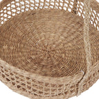 Hanging Fruit Basket Rattan 3 Tiers Multifunctional Foldable Elegant Style Easy Installation Hanging Produce Basket