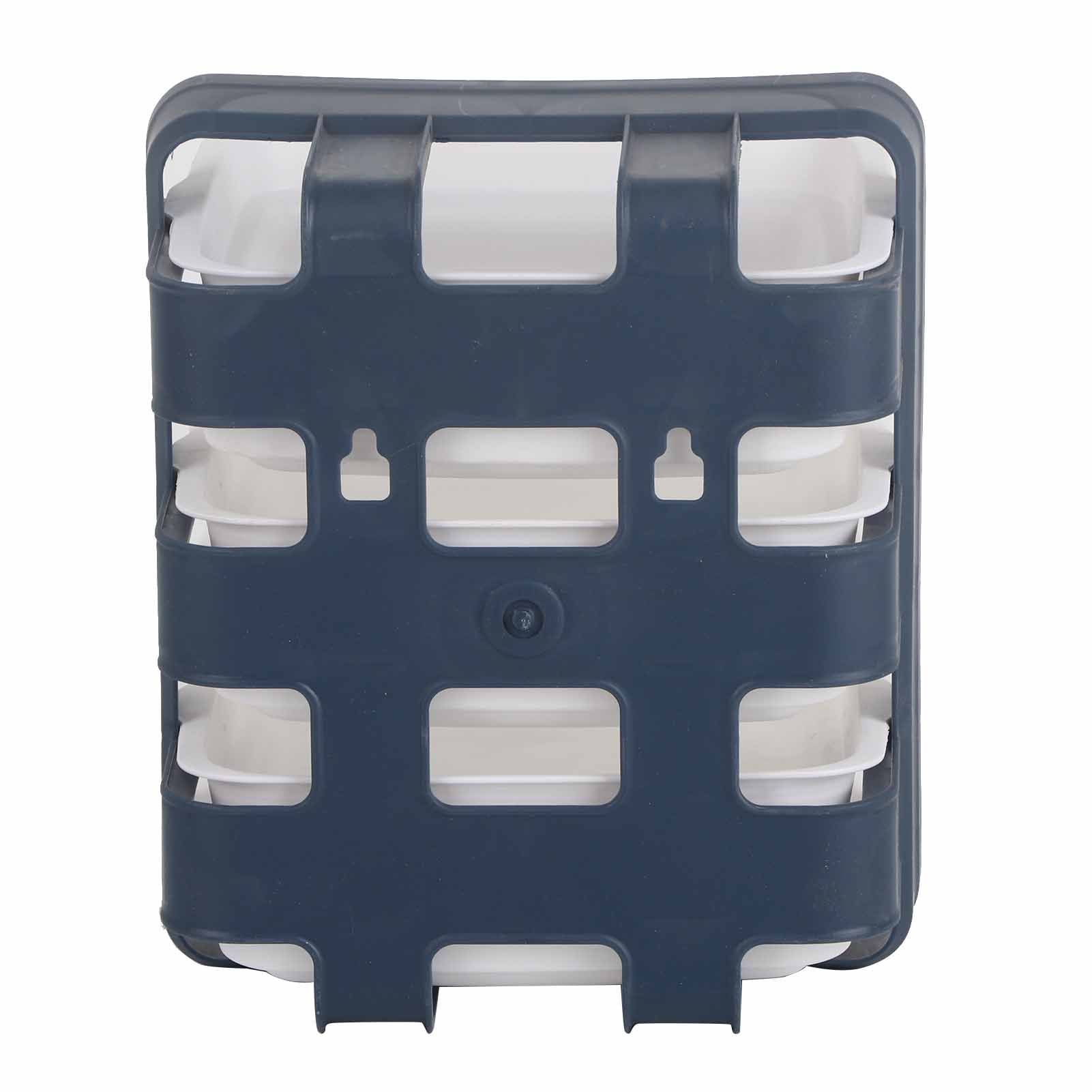 Preparation Plate PP Multilayer Multifunctional Household Vegetable Fruit Preparation Tray for Hotpot Blue 6 Layers