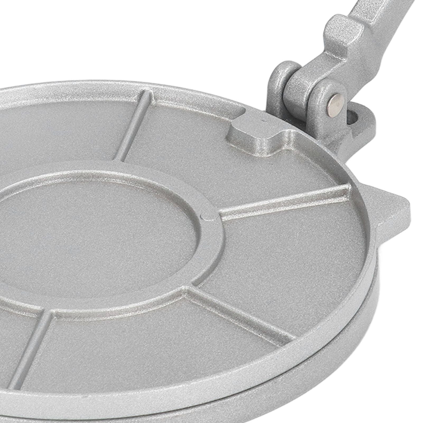 Tortilla Press 7.7in Rust Proof Aluminum Alloy Silver Heavy Duty Quesadilla Maker for Home Pasta Shops