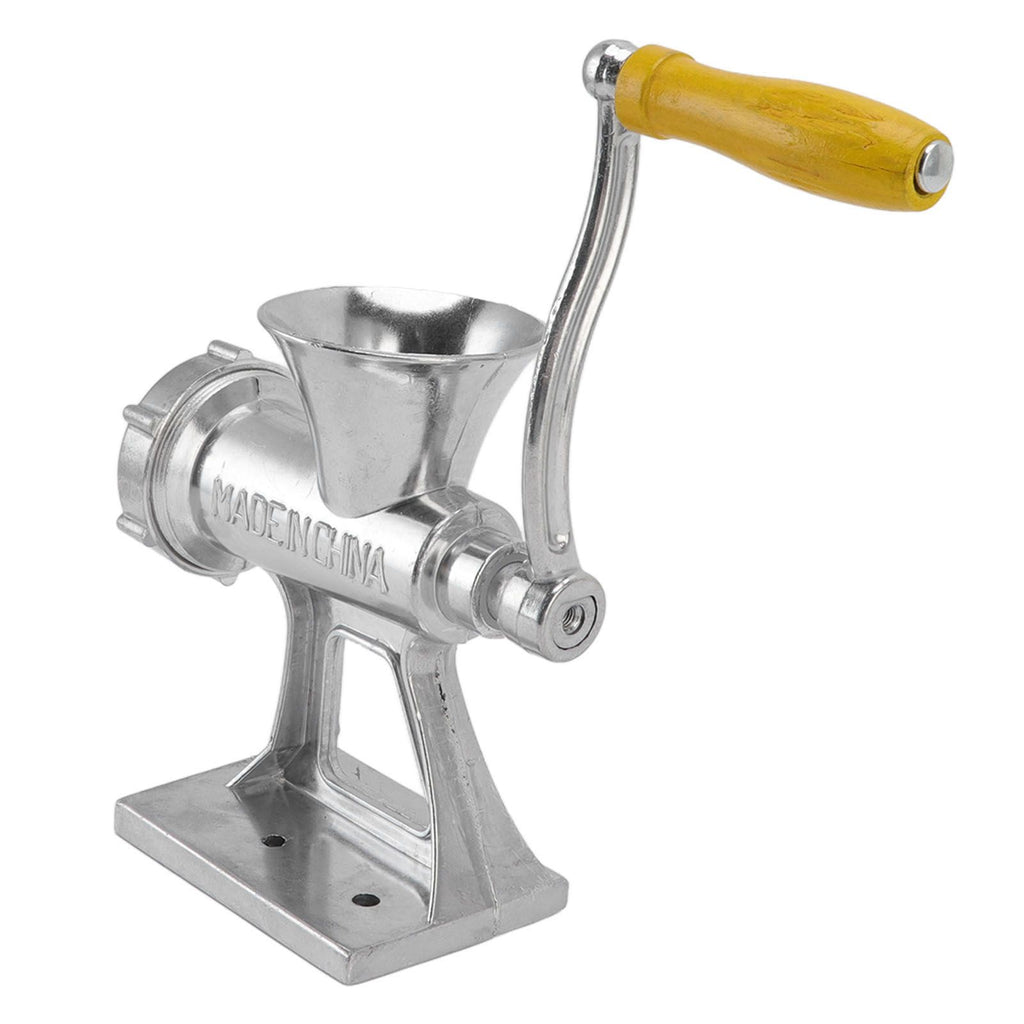 Manual Meat Grinder Silver Simple Operation Small Meat Mincer with Handle for Home Kitchen Restaurants Butcher Shops