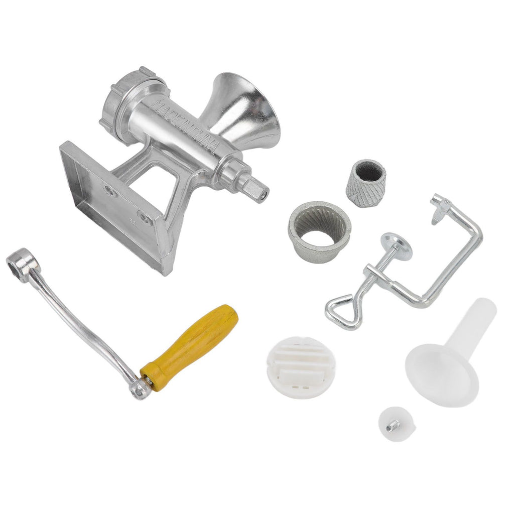 Manual Meat Grinder Silver Simple Operation Small Meat Mincer with Handle for Home Kitchen Restaurants Butcher Shops
