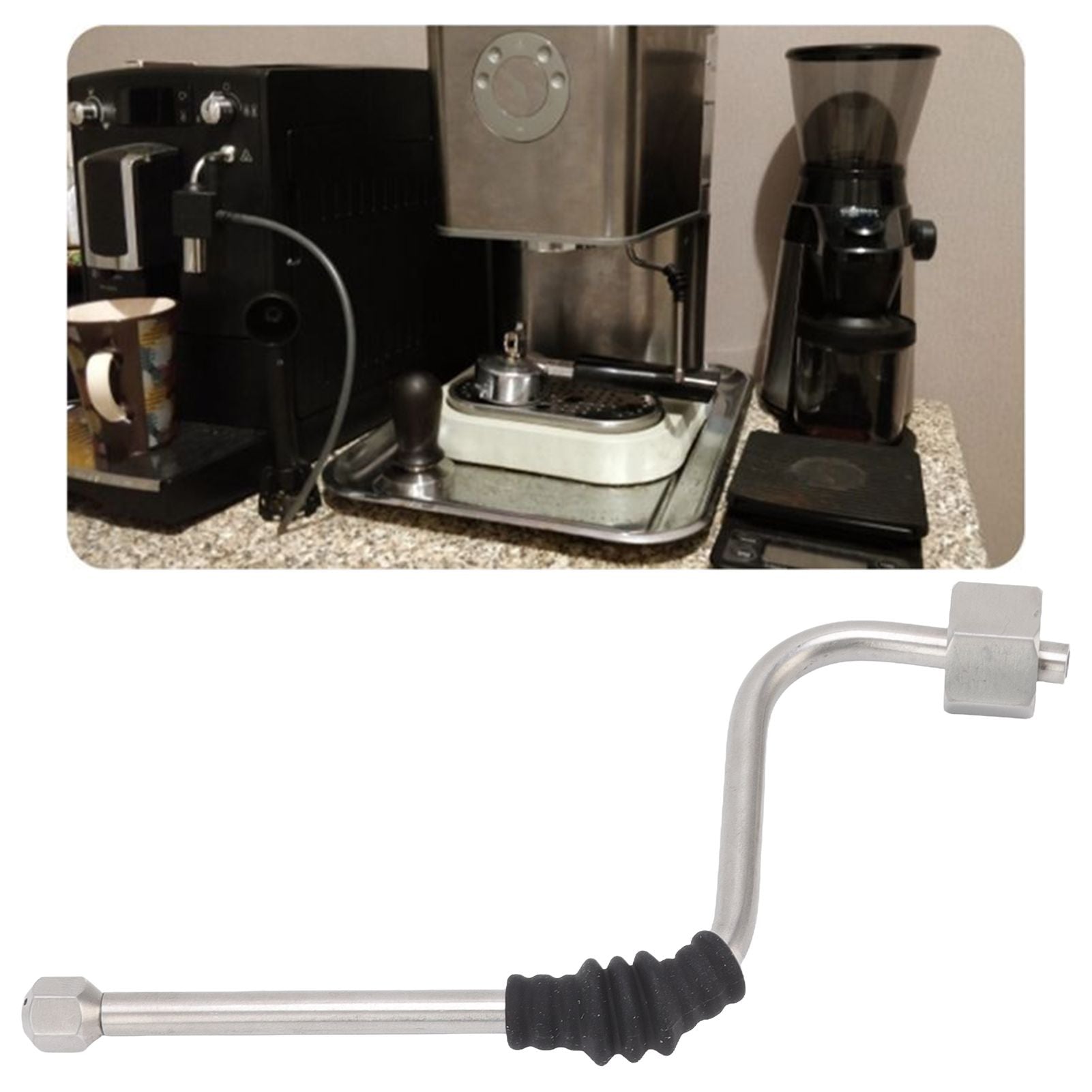 Stainless Steel Steam Wand Coffee Machine Steam Tube for DeLonghi 680 685 Coffee Maker