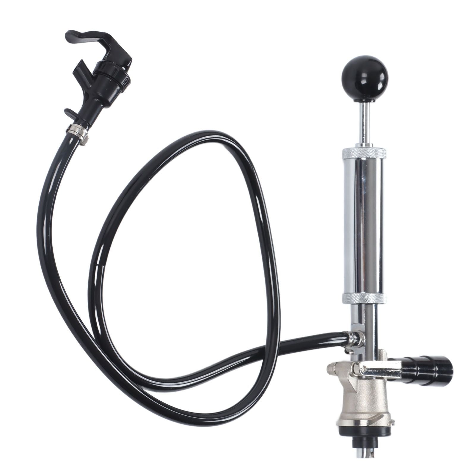 Beer Keg Pump Leakproof Rustproof Stainless Steel Beer Quick Keg Tap Pump S Type Dispenser for Picnic Party Wedding