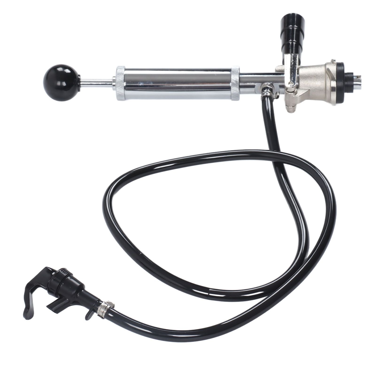 Beer Keg Pump Leakproof Rustproof Stainless Steel Beer Quick Keg Tap Pump S Type Dispenser for Picnic Party Wedding