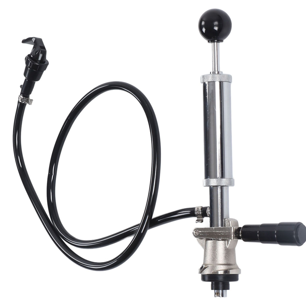 Beer Keg Pump Leakproof Rustproof Stainless Steel Beer Quick Keg Tap Pump S Type Dispenser for Picnic Party Wedding