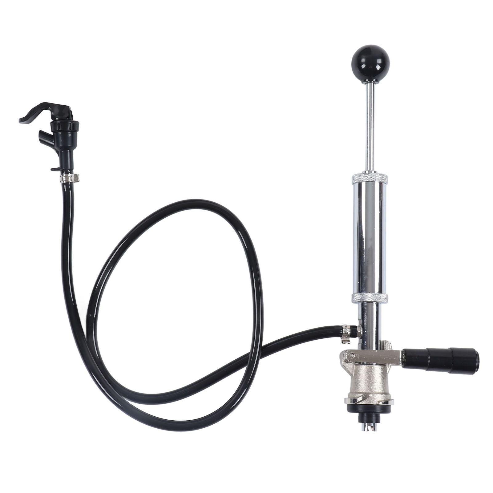 Beer Keg Pump Leakproof Rustproof Stainless Steel Beer Quick Keg Tap Pump S Type Dispenser for Picnic Party Wedding