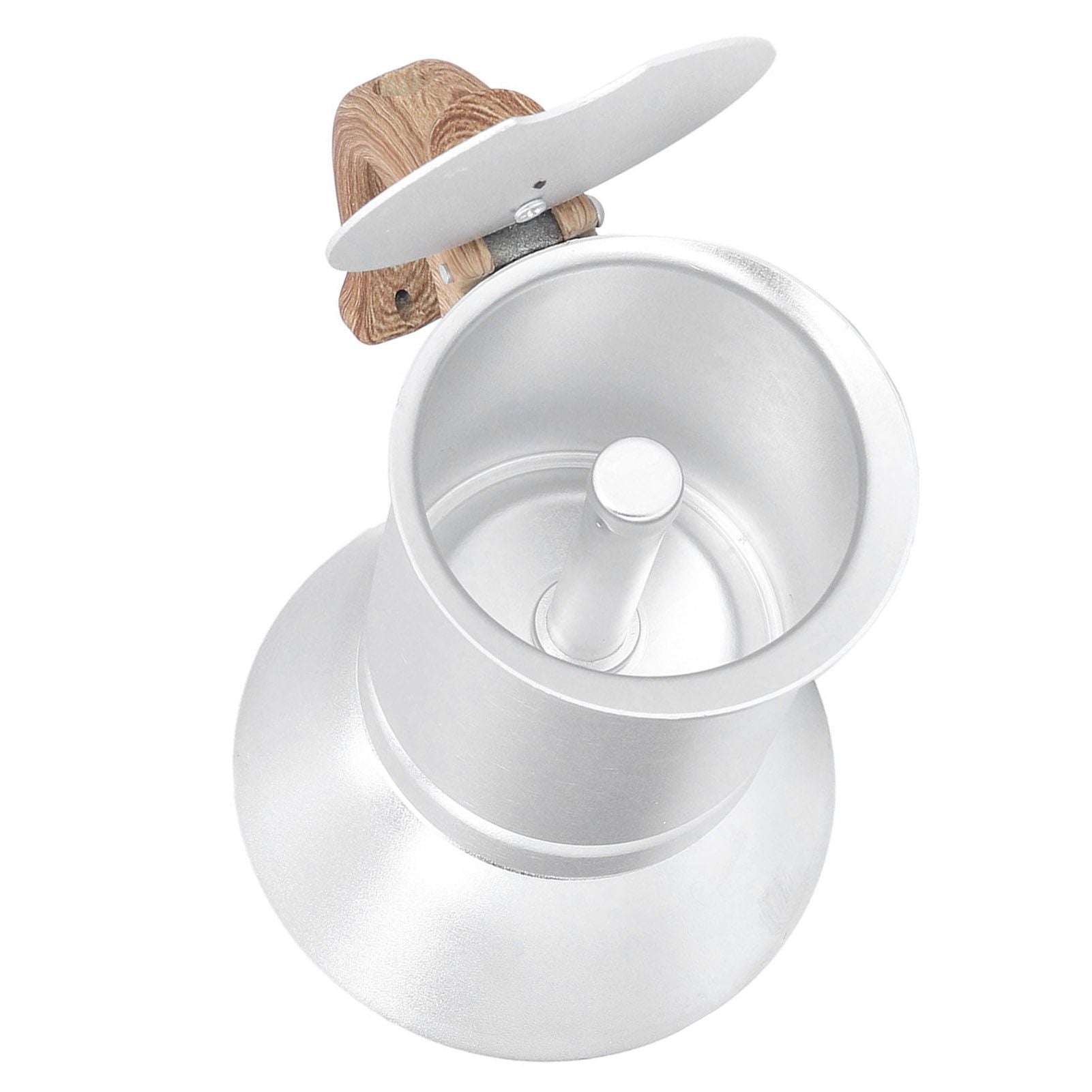 Moka Stove Coffee Maker Professional Metal Italian Coffee Maker for Home Travel Silver 150ml