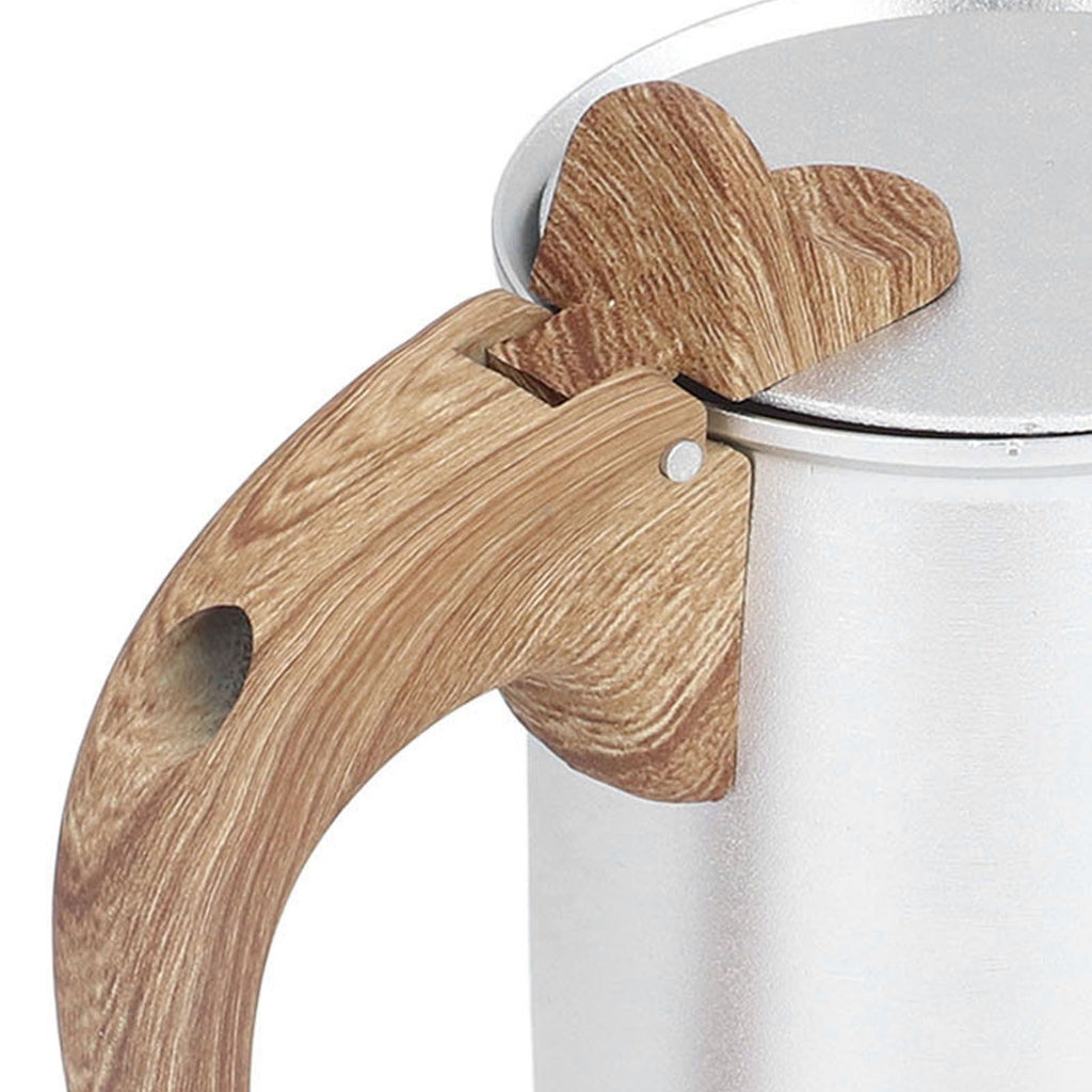 Moka Stove Coffee Maker Professional Metal Italian Coffee Maker for Home Travel Silver 150ml