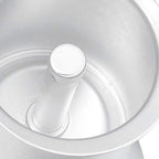 Moka Stove Coffee Maker Professional Metal Italian Coffee Maker for Home Travel Silver 150ml