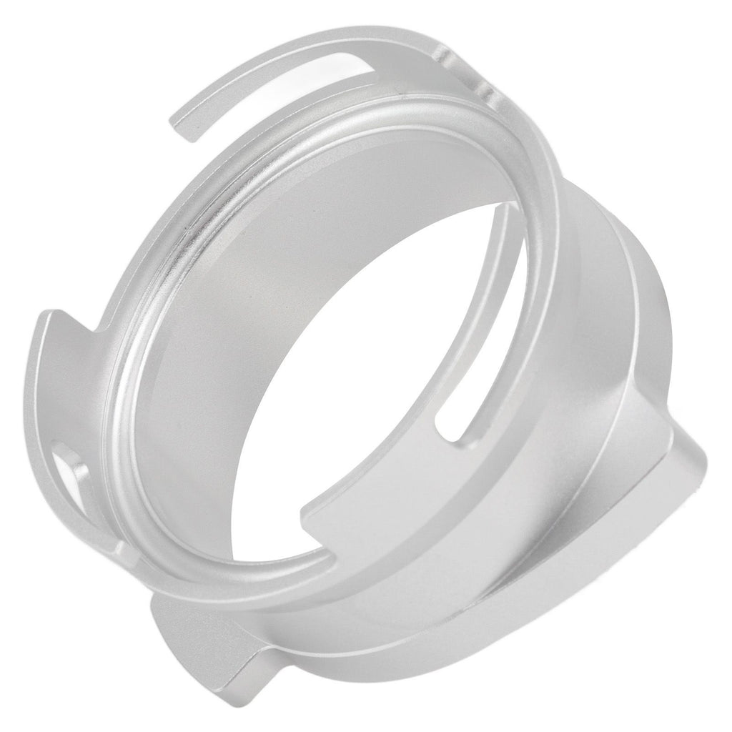 54mm Coffee Portafilter Dosing Funnel Aluminum Alloy Rotatable Dosing Funnel Coffee Machine Accessories Silver