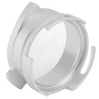 54mm Coffee Portafilter Dosing Funnel Aluminum Alloy Rotatable Dosing Funnel Coffee Machine Accessories Silver