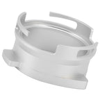 54mm Coffee Portafilter Dosing Funnel Aluminum Alloy Rotatable Dosing Funnel Coffee Machine Accessories Silver