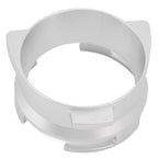 54mm Coffee Portafilter Dosing Funnel Aluminum Alloy Rotatable Dosing Funnel Coffee Machine Accessories Silver