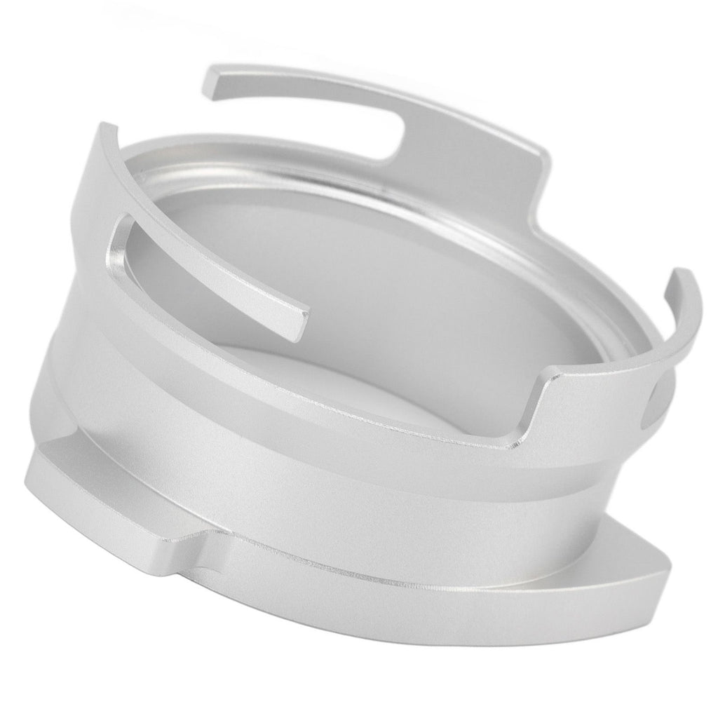 54mm Coffee Portafilter Dosing Funnel Aluminum Alloy Rotatable Dosing Funnel Coffee Machine Accessories Silver
