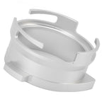 54mm Coffee Portafilter Dosing Funnel Aluminum Alloy Rotatable Dosing Funnel Coffee Machine Accessories Silver
