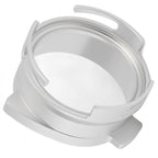 54mm Coffee Portafilter Dosing Funnel Aluminum Alloy Rotatable Dosing Funnel Coffee Machine Accessories Silver