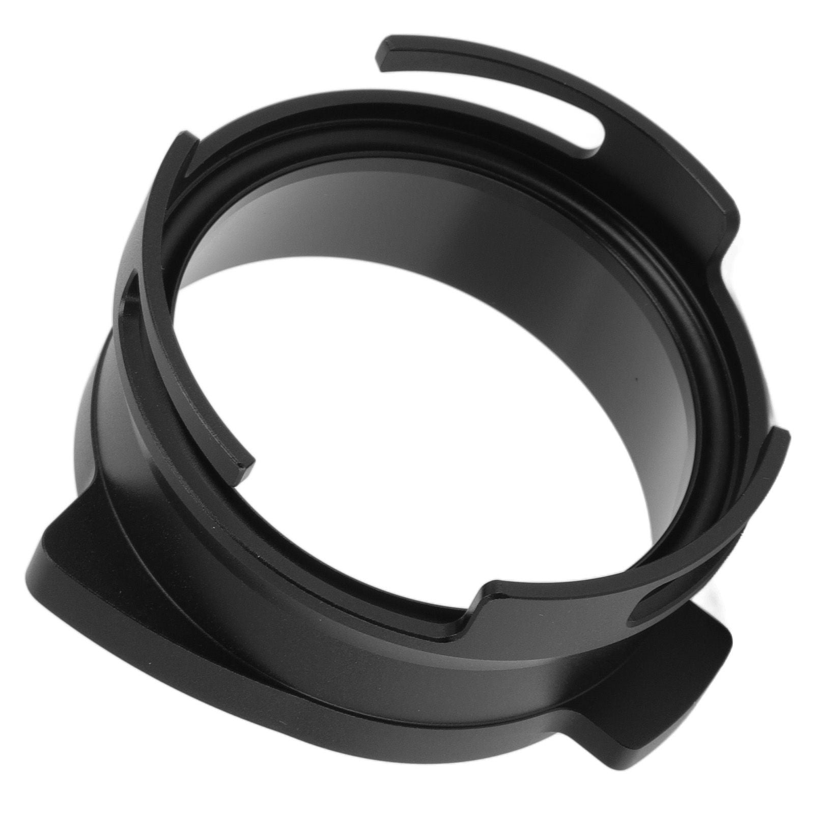 54mm Coffee Portafilter Dosing Funnel Aluminum Alloy Rotatable Dosing Funnel Coffee Machine Accessories Black