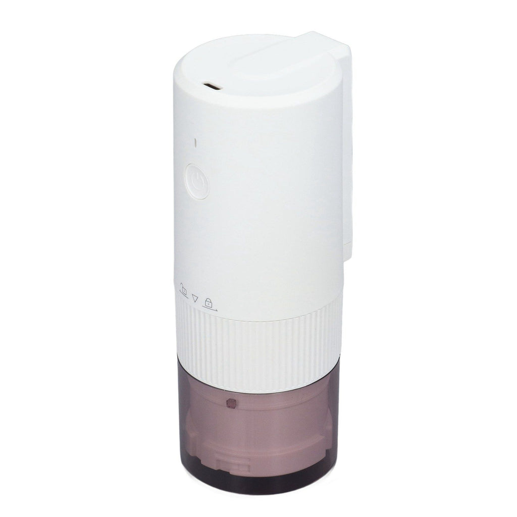 Electric Coffee Grinder Home Travel Portable USB Rechargeable Wireless Mini Electric Automatic Cone Coffee Grinder White