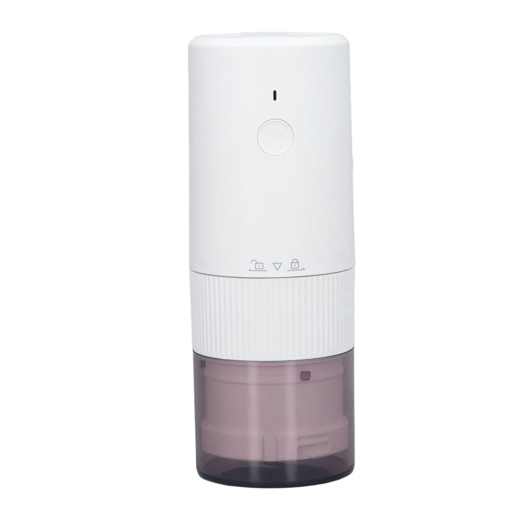 Electric Coffee Grinder Home Travel Portable USB Rechargeable Wireless Mini Electric Automatic Cone Coffee Grinder White