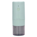 Electric Coffee Grinder Home Travel Portable USB Rechargeable Wireless Mini Electric Automatic Cone Coffee Grinder Green