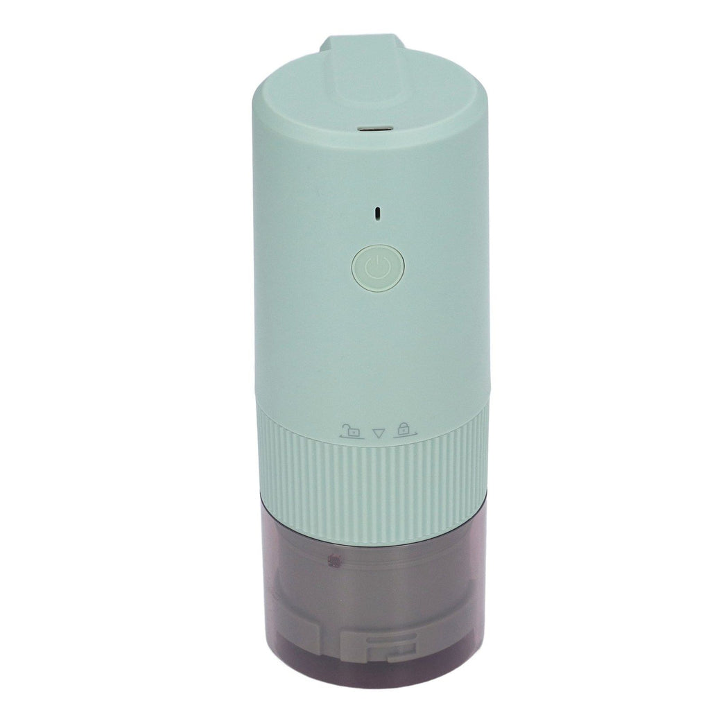 Electric Coffee Grinder Home Travel Portable USB Rechargeable Wireless Mini Electric Automatic Cone Coffee Grinder Green